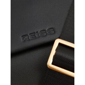 REISS SELENA Leather Adjustable Strap Cross Body Bag